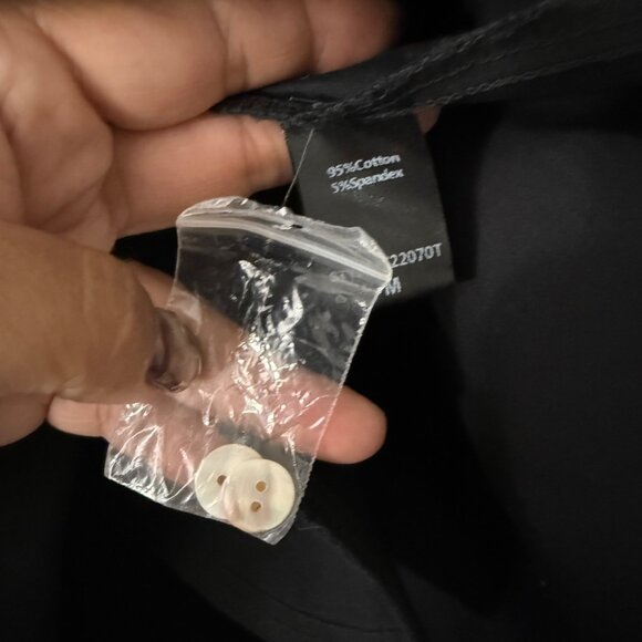 Tuckernuck Callahan Black Ruffle Hem Shirt Dress Long Sleeve Womens Size Medium - Picture 7 of 7